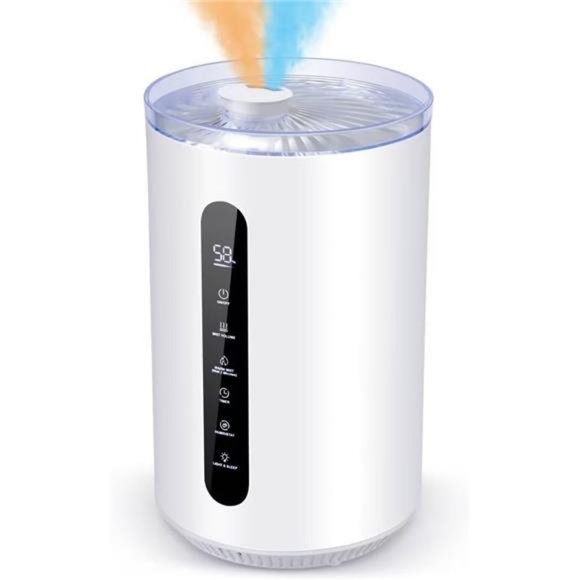 Humidifiers for Large Room 442 sqft, 6.8L 1.8Gal Ultrasonic Topfill Cool Mist - Picture 1 of 7